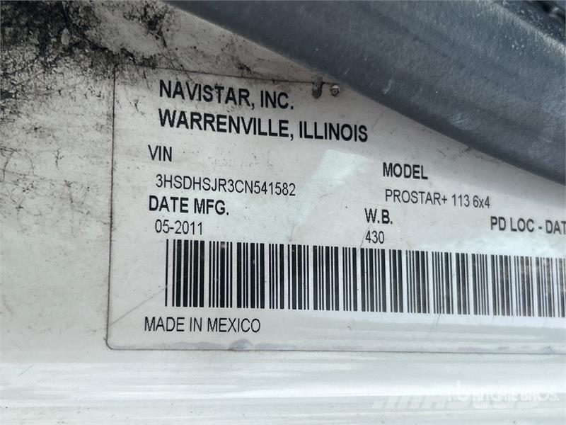 International ProStar+113 6x4 T/A Day Cab Truck Tractor (Inopera Cabezas tractoras