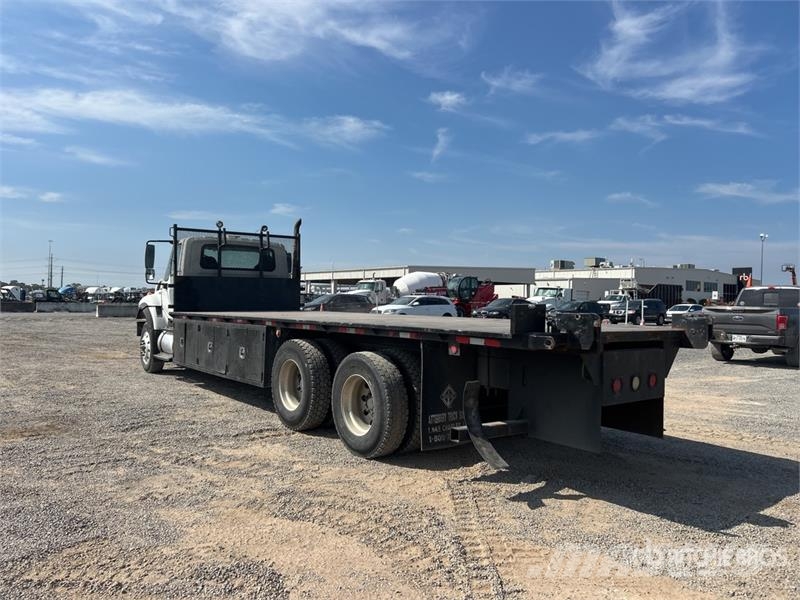 International SF637 6x4 Flatbed Truck Platformas/izkraušana no sāniem