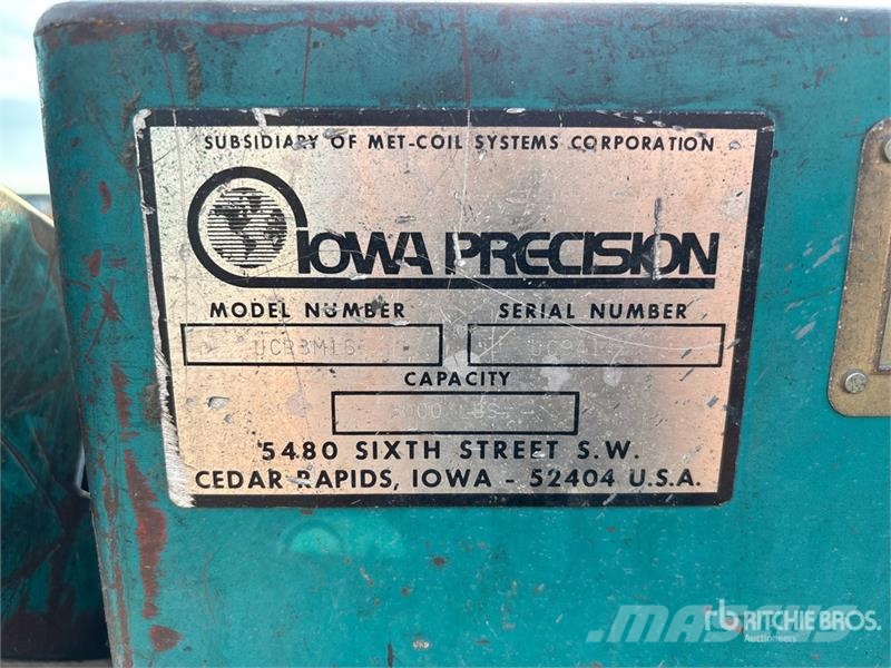  Iowa Precision UCR3M16 Coil Feed Machine معدات البناء - غير ذلك