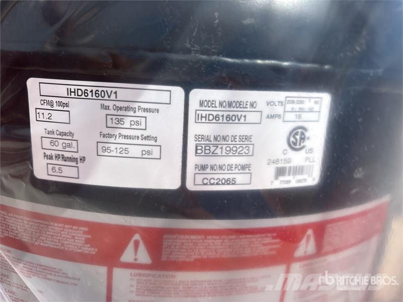 Iron Horse IHD6160V1 Electric 60 gal Shop Air Compressor Kompresoriai