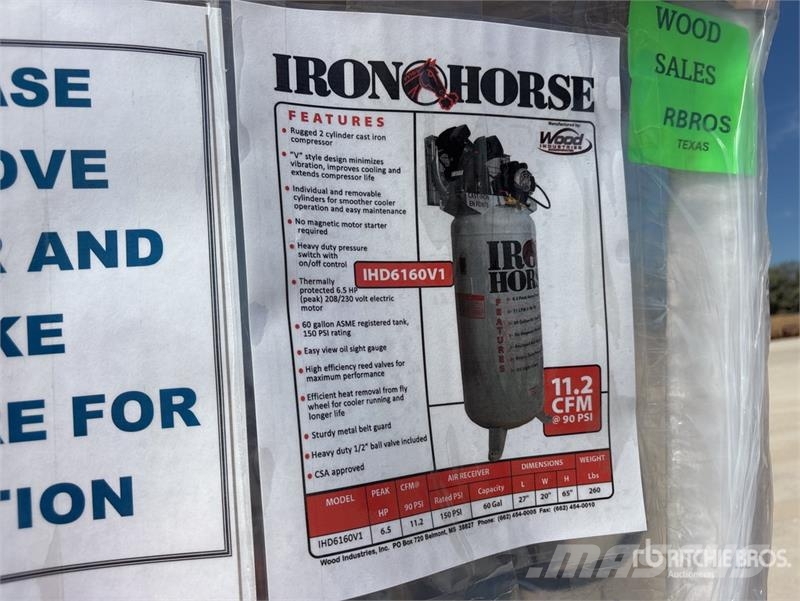 Iron Horse IHD6160V1 Electric 60 gal Shop Air Compressor Kompresoriai