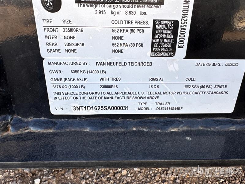Iron Star 16 ft T/A Dump Utility Trailer 티퍼 트레일러