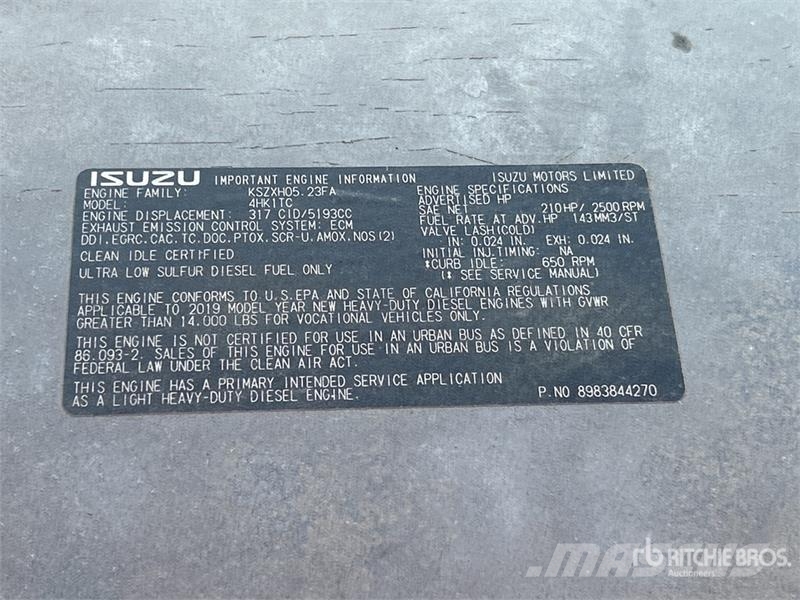 Isuzu NQR Pometalni stroji