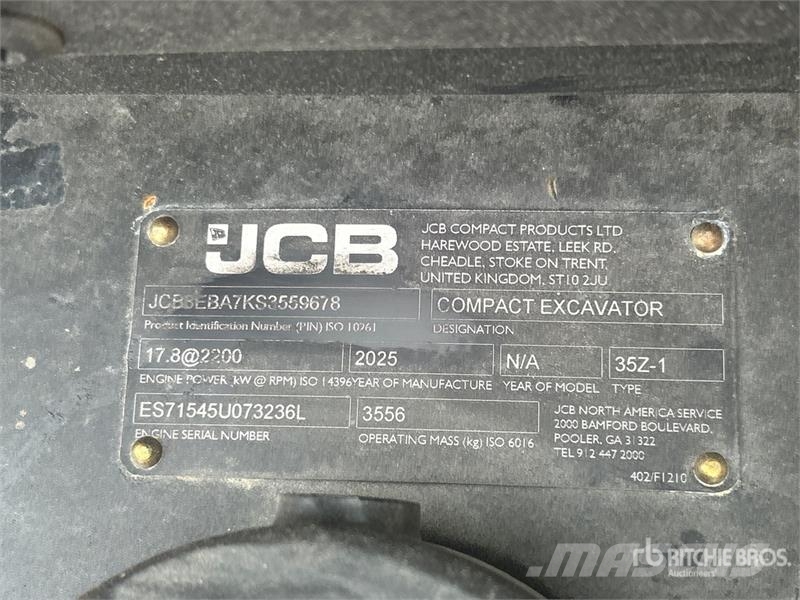 JCB 35Z Mini Excavator Mini excavators < 7t