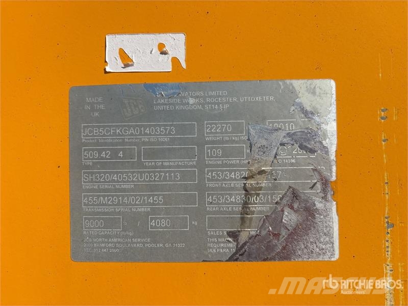 JCB 509.42 مناولات متداخلة