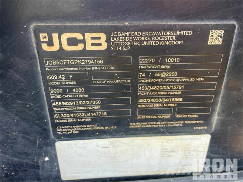 JCB 509.42 Teleszkópos rakodók