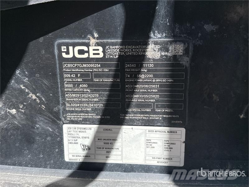 JCB 509.42 Telescopic handlers