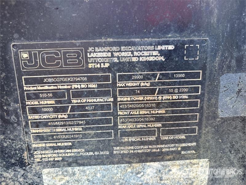JCB 510-56 Teleskopiskie manipulatori
