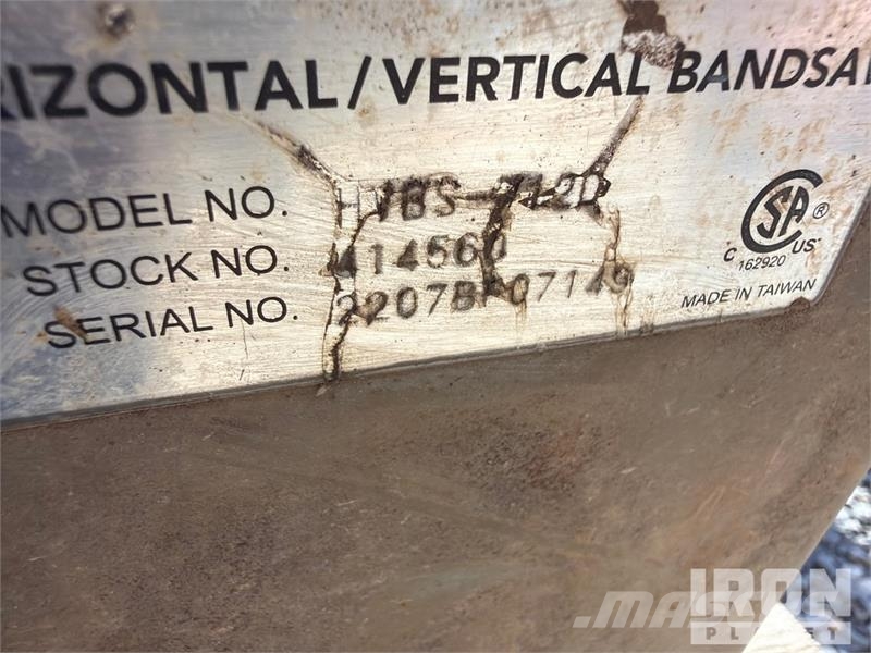 Jet Portable Horizontal Band Saw - Fits Jet HVBS712D Outros Florestal
