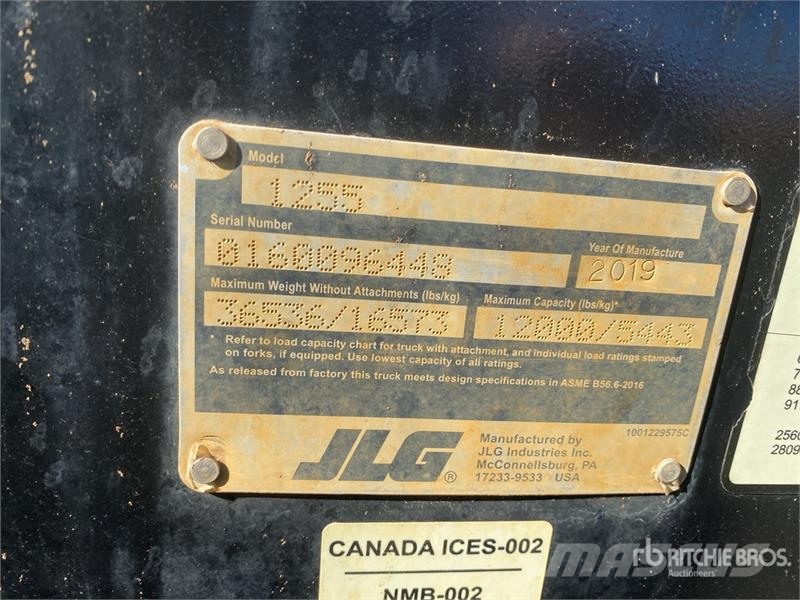 JLG 1255 텔러 핸들러