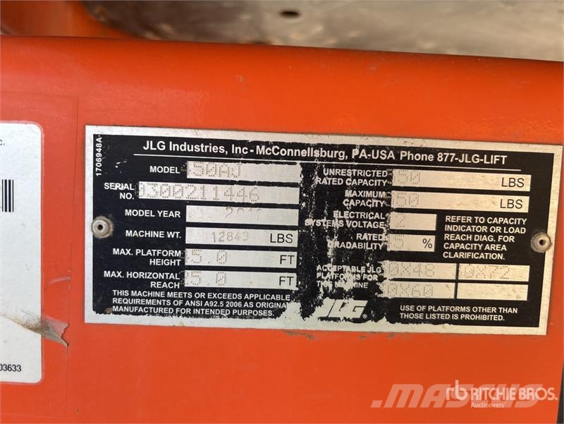 JLG 450A3 4WD Diesel Articulating Boom Lift Gelenkteleskoparbeitsbühnen