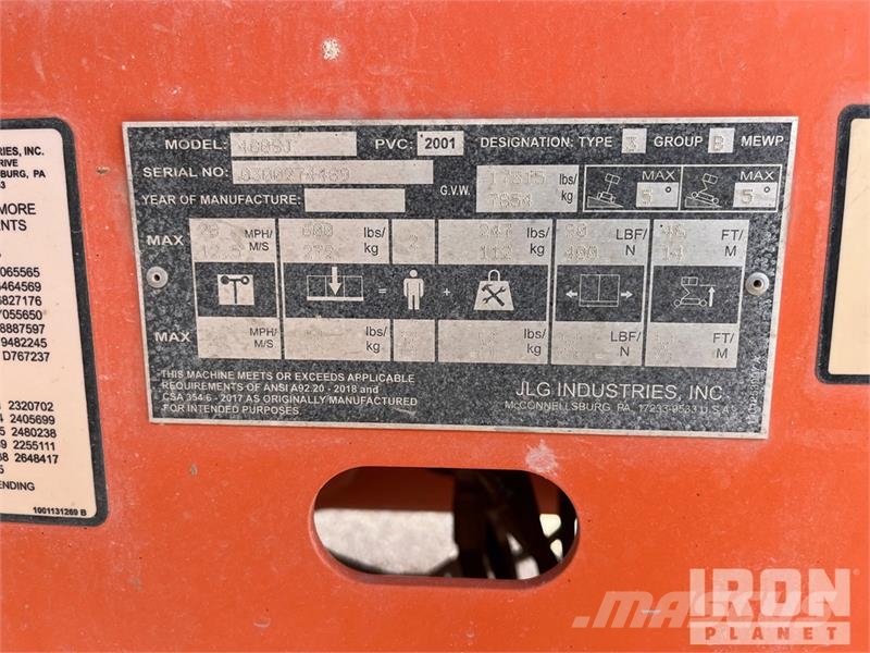 JLG 460SJ 4WD Diesel Telescopic Boom Lift Teleskopske podizne platforme