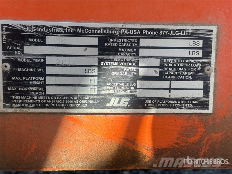 JLG 600AJ 4WD Diesel Articulating Boom Lift 관절형 전동이동 리프트
