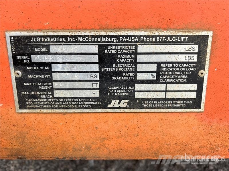 JLG 600AJ 4WD Diesel Articulating Boom Lift 관절형 전동이동 리프트