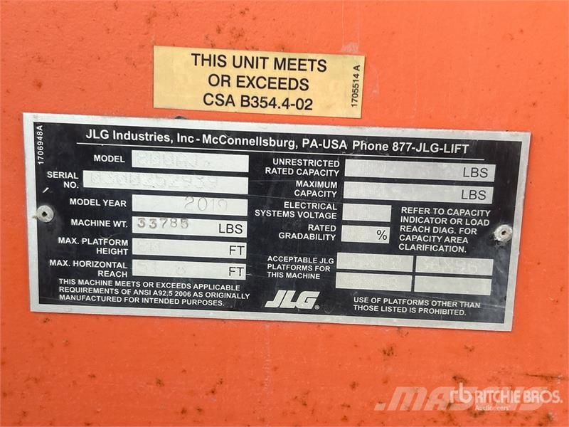 JLG 800AJ 4WD Diesel Articulating Boom Lift Elevadores braços articulados