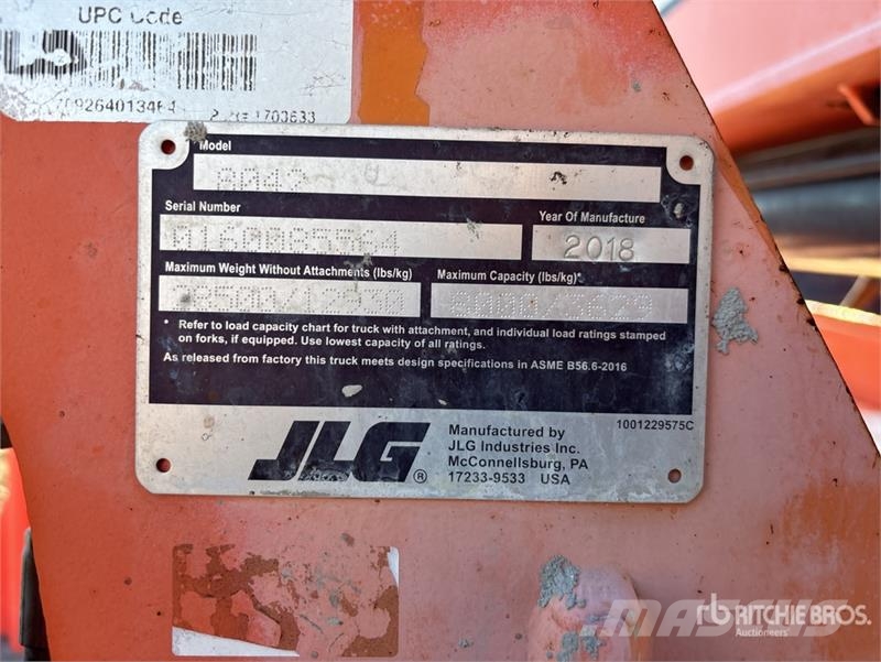 JLG 8042 텔러 핸들러