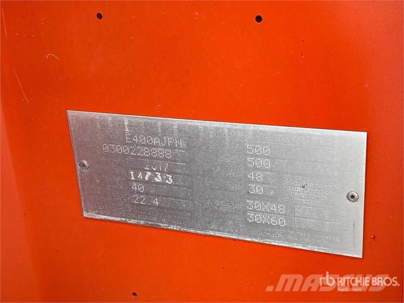 JLG E400AJP 2WD Electric Articulating Boom Lift Bomlifte med knækarm