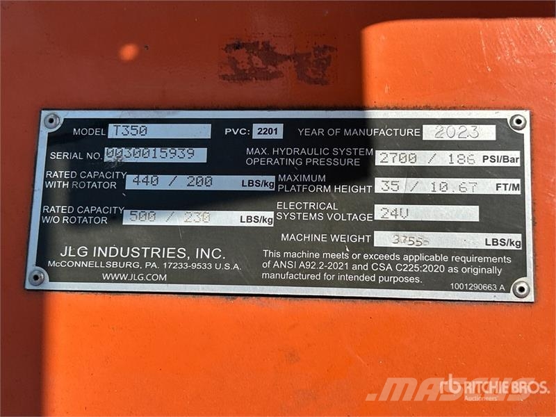 JLG T-350 Towable Lift Anhänger-Arbeitsbühnen