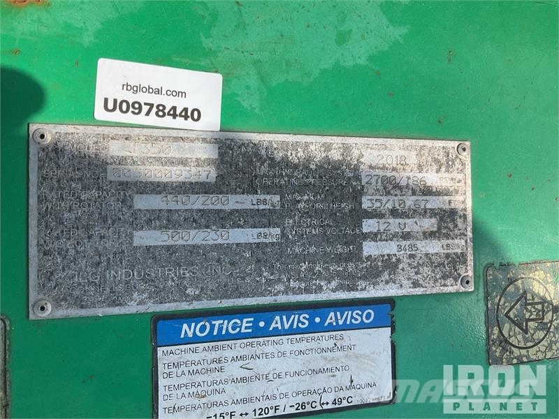 JLG T350 Vlečne dvižne ploščadi