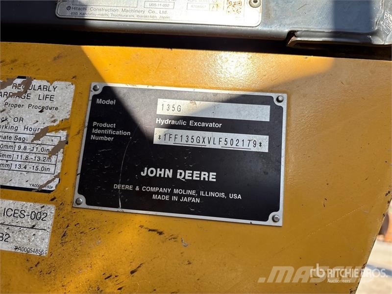 John Deere 135G Bagri goseničarji