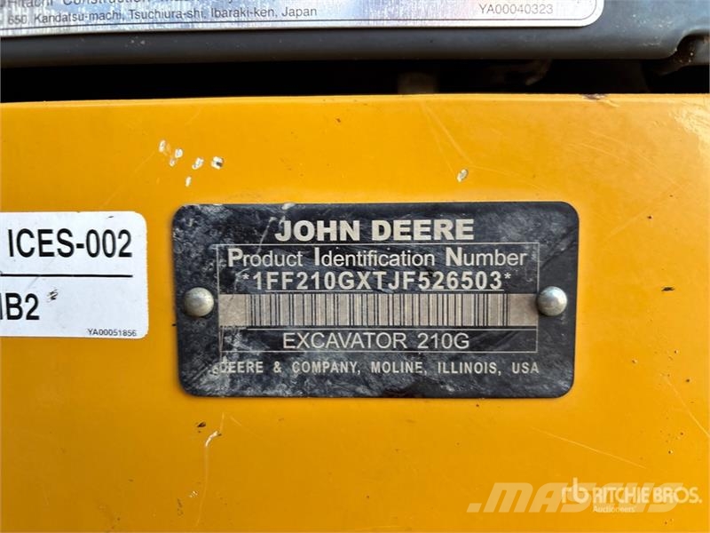 John Deere 210G LC Tracked Excavator Kāpurķēžu ekskavatori