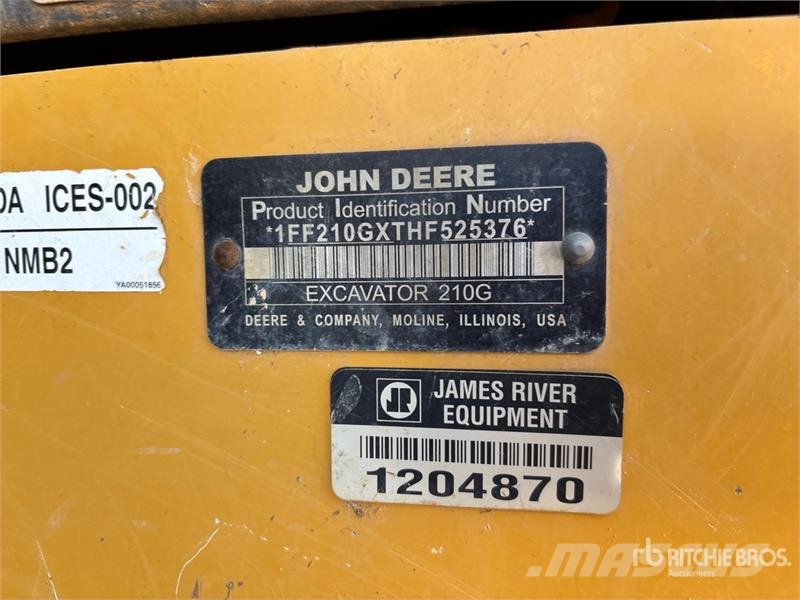 John Deere 210G LC Tracked Excavator Gravemaskiner på larvebånd