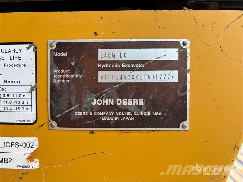John Deere 245G LC Tracked Excavator Roomikekskavaatorid