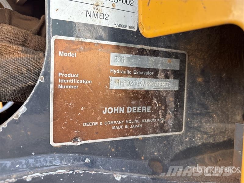 John Deere 26G Mini excavators < 7t (Mini diggers)