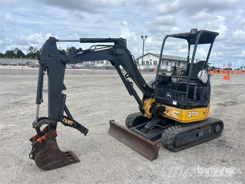 John Deere 27D Mini ekskavatori < 7 t