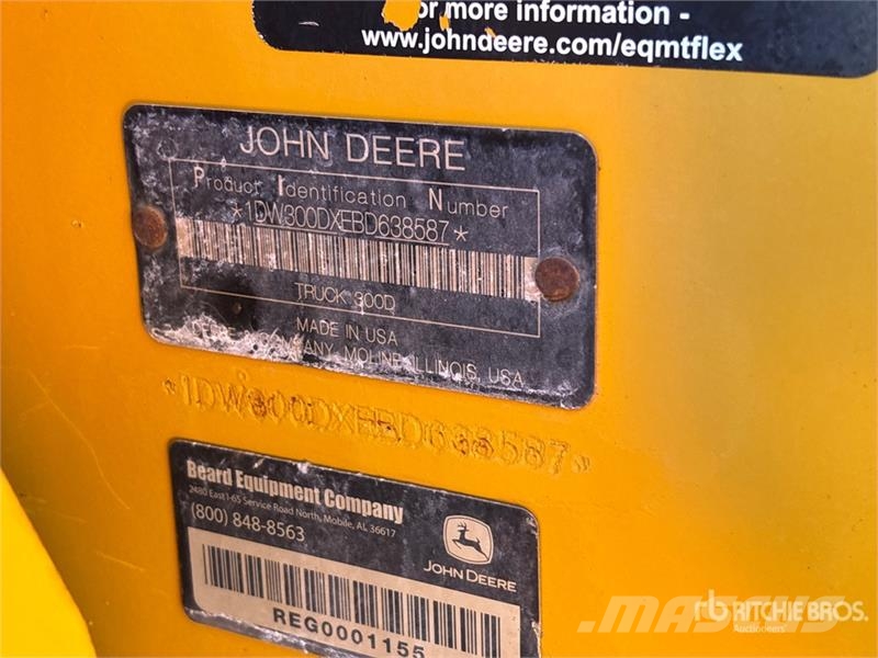 John Deere 300D Artikulētie pašizgāzēji