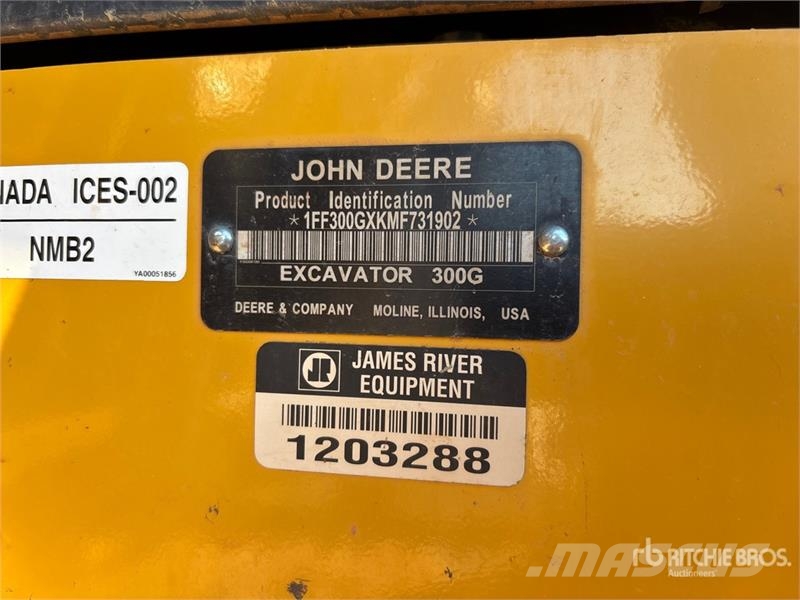 John Deere 300G LC Tracked Excavator Bagri goseničarji