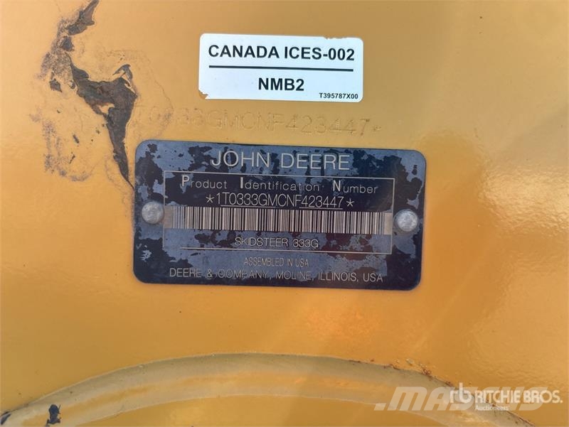 John Deere 333G Skid steer loaders