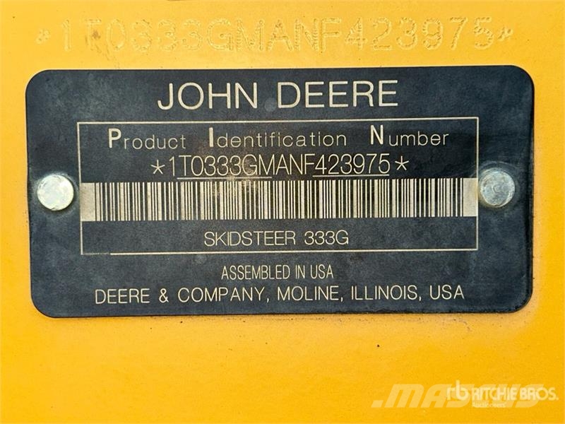 John Deere 333G Lietoti riteņu kompaktiekrāvēji