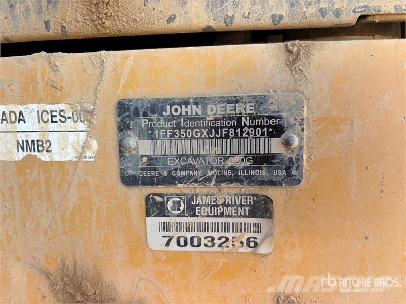 John Deere 350G LC Tracked Excavator Crawler excavators