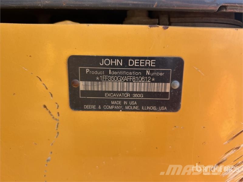 John Deere 350G LC Tracked Excavator Kāpurķēžu ekskavatori