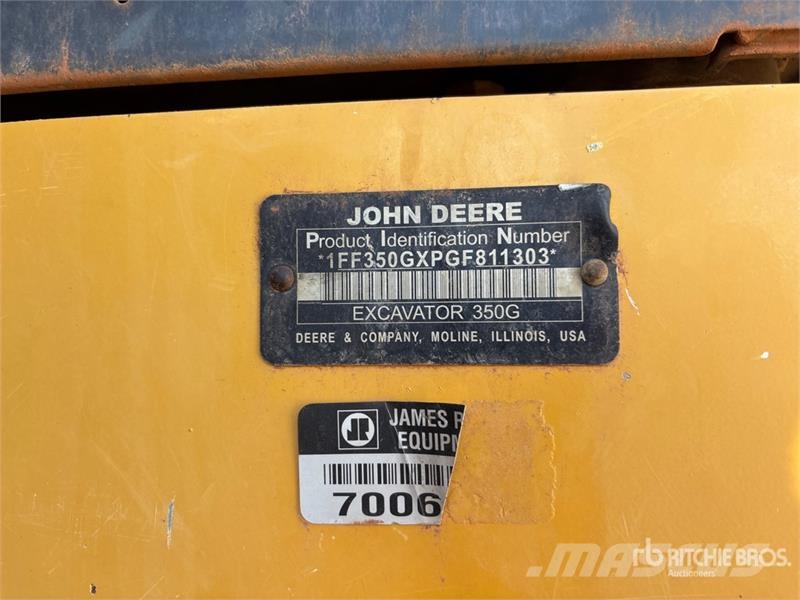John Deere 350G LC Tracked Excavator 履带挖掘机