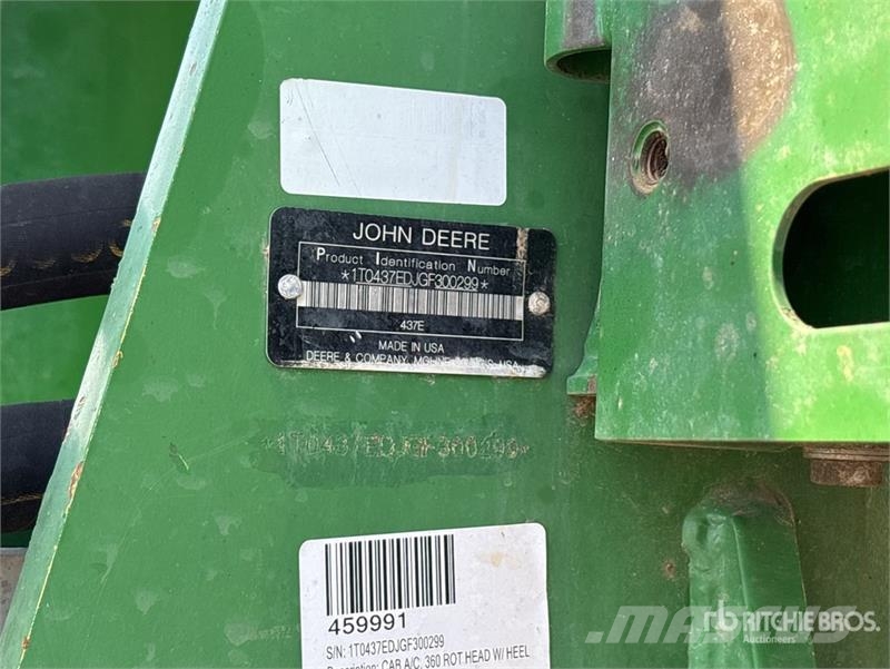 John Deere 437E Trailer Mounted Log Loader Incarcatoare forestiere