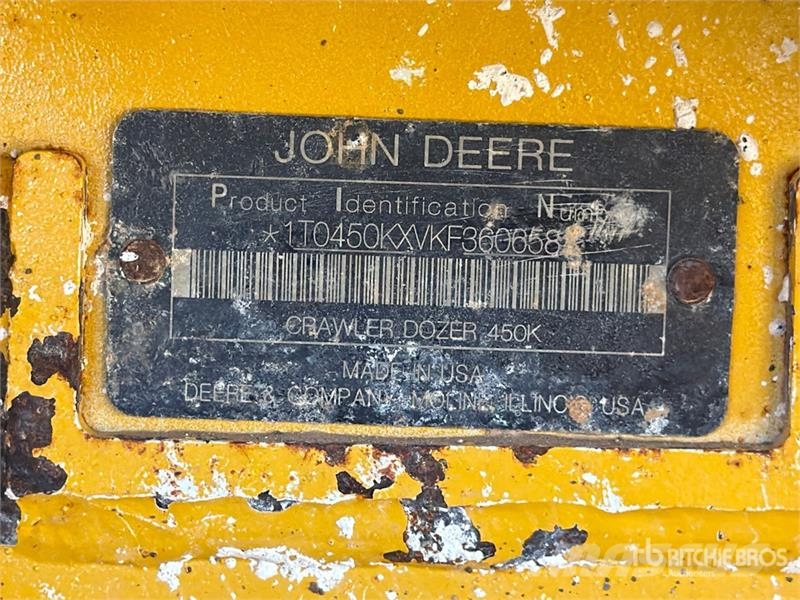 John Deere 450K Crawler Dozer Vikšriniai buldozeriai