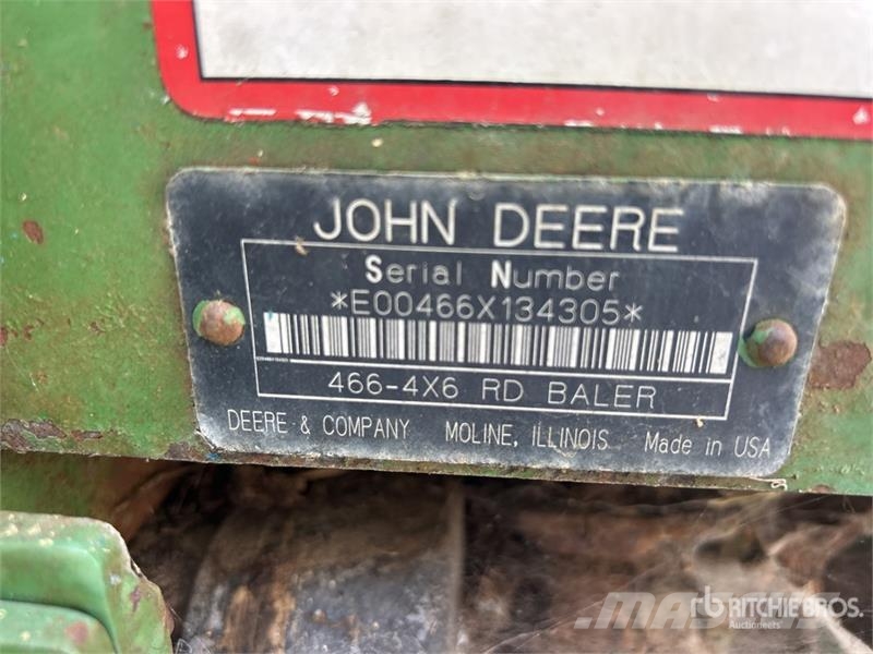 John Deere 466 Round Baler Pyöröpaalaimet