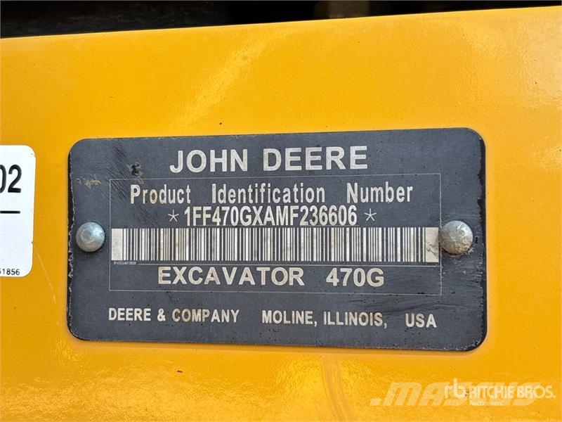 John Deere 470G LC Tracked Excavator Escavatori cingolati