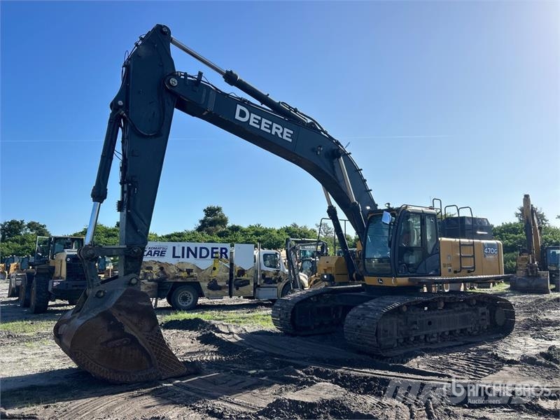 John Deere 470GLC Tracked Excavator حفارات زحافة