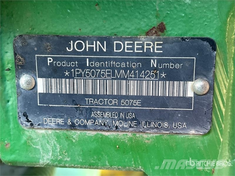 John Deere 5075E 小型曳引機