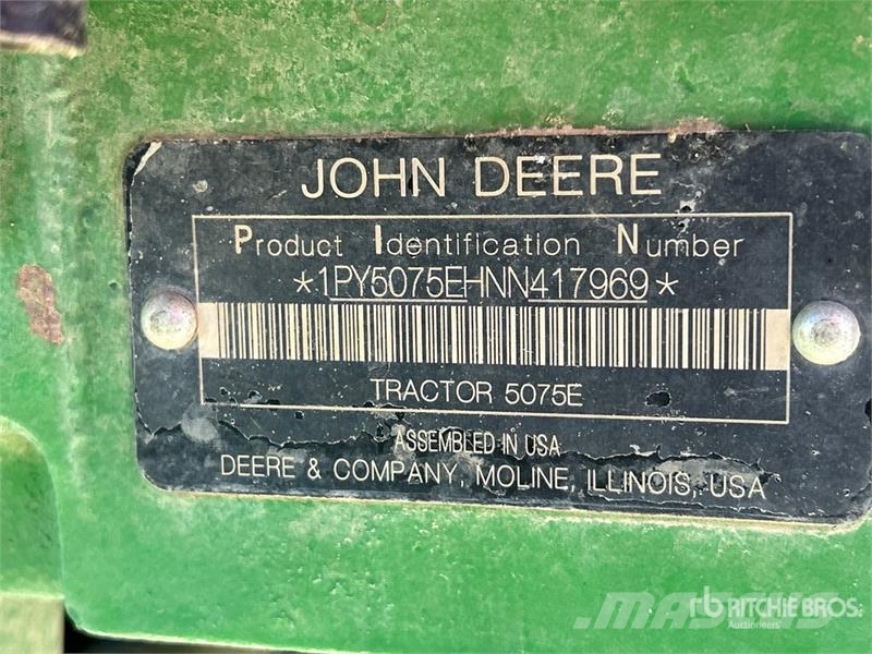 John Deere 5075E Compacttrekkers