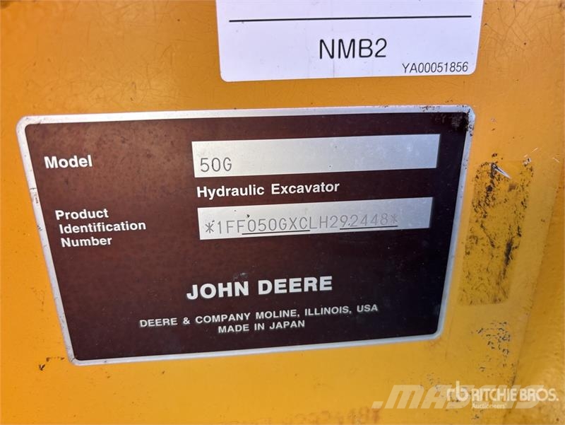 John Deere 50G Εκσκαφάκι (διαβολάκι) < 7t