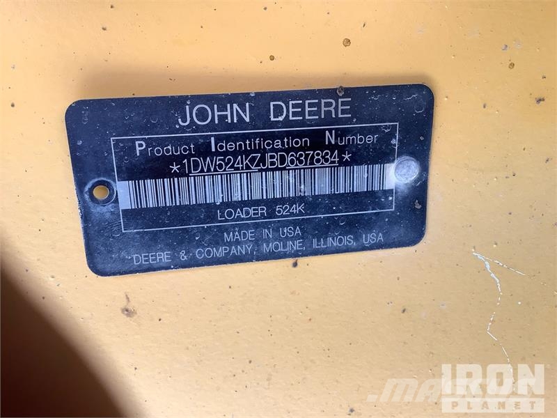 John Deere 524K Фронтальные погрузчики