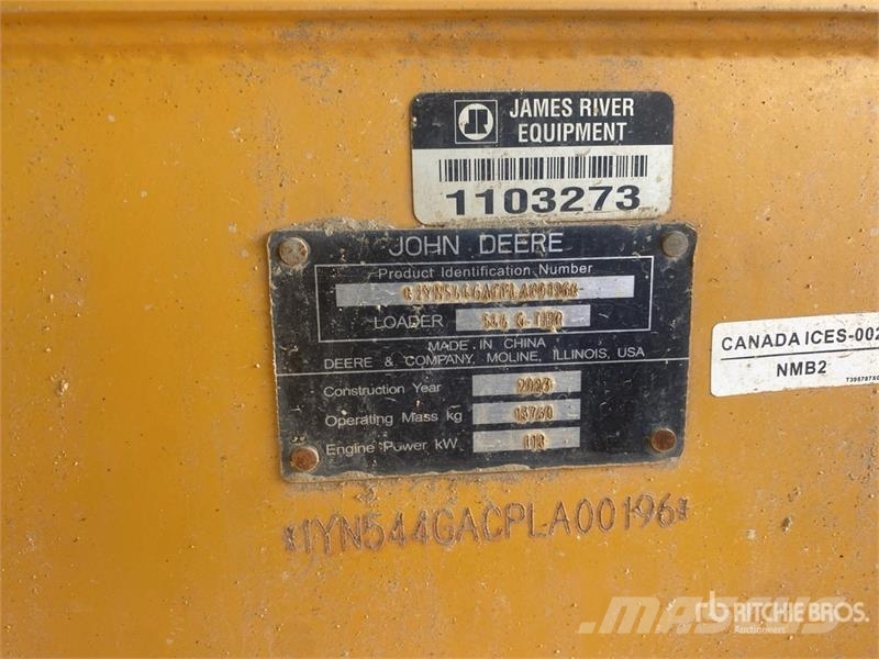 John Deere 544 G-Tier Cargadoras sobre ruedas