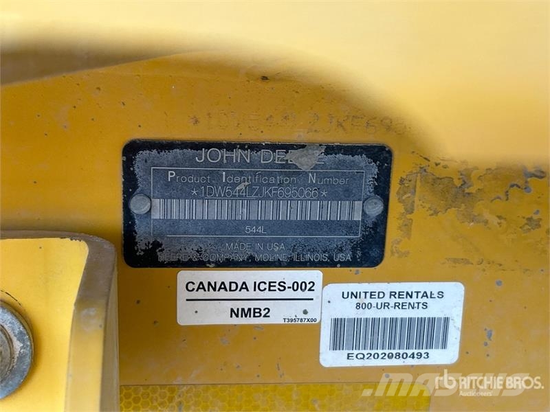 John Deere 544L Wheel Loader Læssemaskiner på hjul