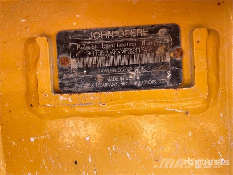 John Deere 550K Crawler Dozer Pásové dozéry