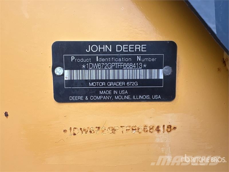John Deere 672GP AWD Motor Grader Niveleuse