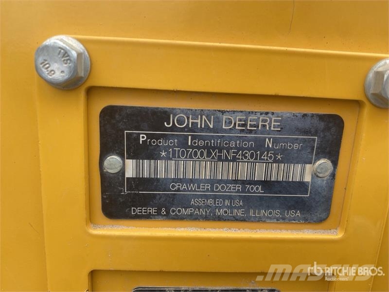 John Deere 700L LGP Crawler Dozer 履帶推土機